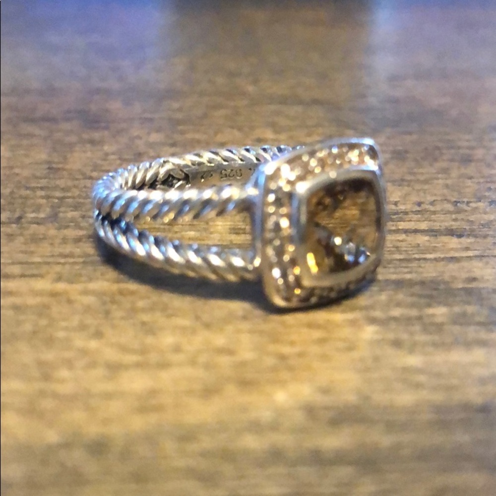 David Yurman Citrine and Diamond Ring